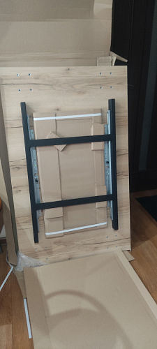 Деревянный стол Лота Лофт 120x75 дуб крафт табачный / черный матовый фото покупателя 1022