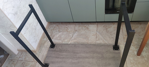 Барная стойка Дилан Лофт 120х60х110 бетон фото покупателя 66