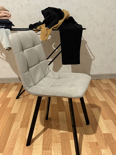 Стул на металлокаркасе Чилли К кирпичный / черный фото покупателя 523