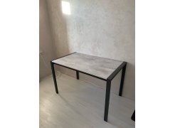 Стол Центавр 120(160)х70х75 файерстоун / черный матовый фото покупателя 6