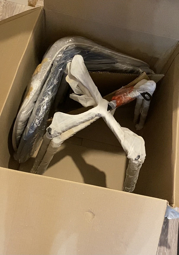 Стул на металлокаркасе Capri blue / white фото покупателя 130