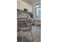 Стул на металлокаркасе Челси светло-серый / белый каркас фото покупателя 53