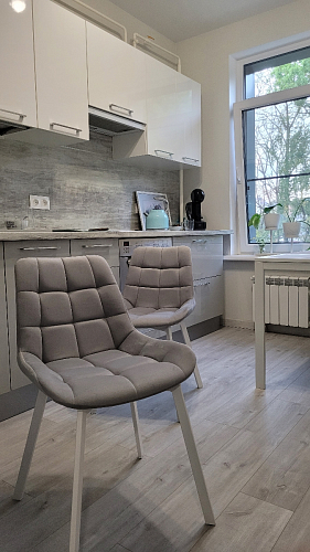 Стул на металлокаркасе Челси К бирюзовый / черный фото покупателя 53