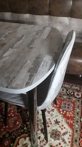 Стул на металлокаркасе Capri dark beige / white фото покупателя 109