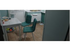 Стул на металлокаркасе Чилли синяя ткань / белый фото покупателя 54