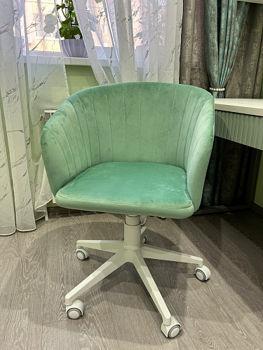 Компьютерное кресло Тибо confetti chocolate / белый фото покупателя 88