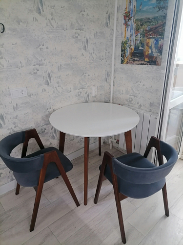 Стол обеденный Вosco/Боско D90 белый / натуральный фото покупателя 24