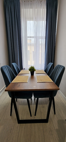 Деревянный стол Лота Лофт 120х75 белый матовый / дуб крафт золотой фото покупателя 432