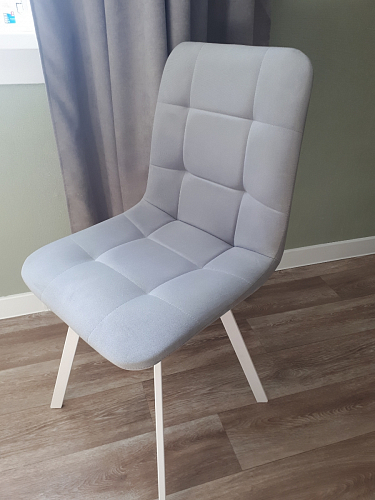 Стул на металлокаркасе Чилли бежевый / белый каркас фото покупателя 1261