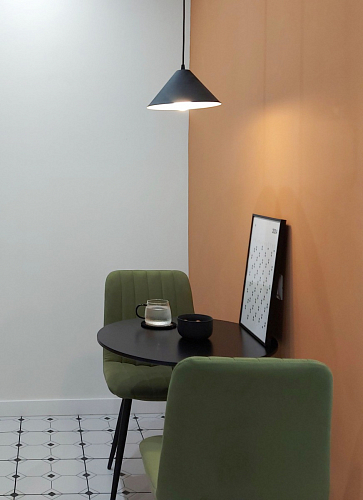 Стул на металлокаркасе Дани темно-серый (zd 995) / черный фото покупателя 6