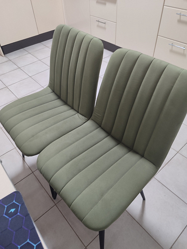 Стул на металлокаркасе Дани темно-серый (zd 995) / черный фото покупателя 15