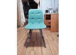 Стул на металлокаркасе Чилли синяя ткань / белый фото покупателя 9