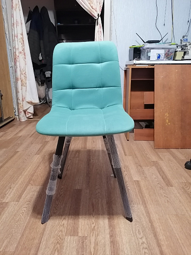 Стул на металлокаркасе Чилли зеленый / белый каркас фото покупателя 9