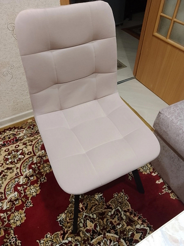 Стул на металлокаркасе Чилли бежевый / белый каркас фото покупателя 1153