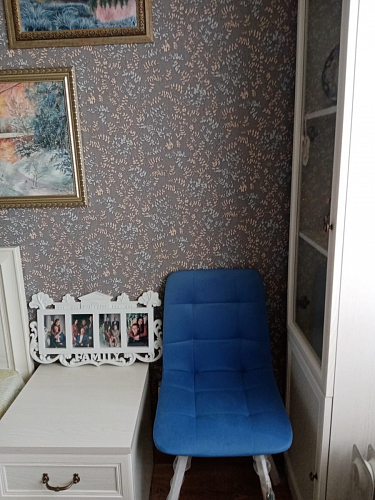 Стул на металлокаркасе Чилли К темно-серый (velutto 32) / черный фото покупателя 77