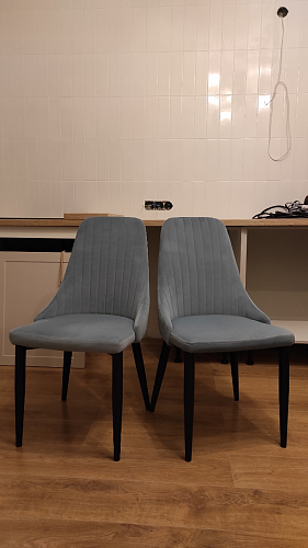 Стул на металлокаркасе Kora beige / black фото покупателя 423