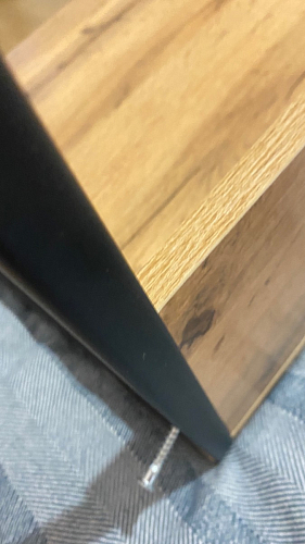 Письменный стол Лео Лофт дуб делано темный / белый матовый фото покупателя 45