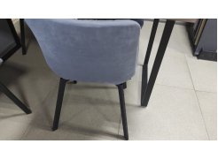 Стул на металлокаркасе Челси серый 02 / черный фото покупателя 171