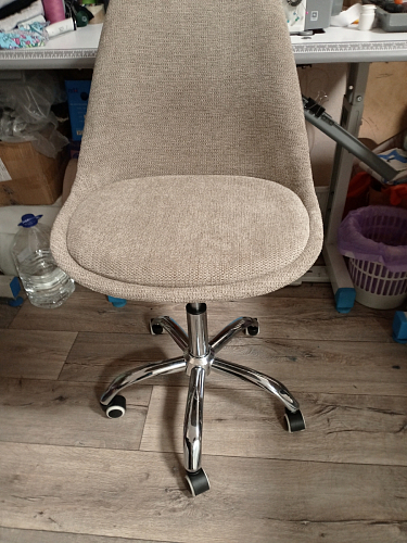 Компьютерное кресло Kolin с подушкой clear / white фото покупателя 451