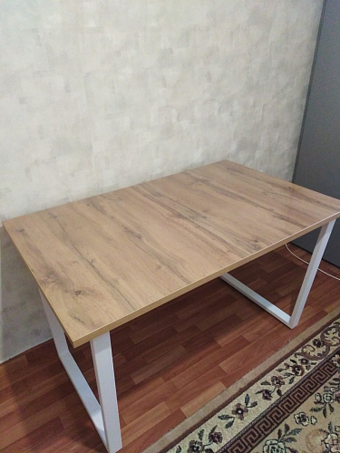 Стол Лота Лофт 120 32 мм бетон / черный матовый фото покупателя 513