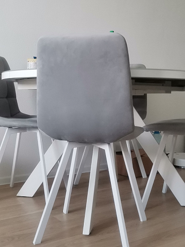 Стул на металлокаркасе Чилли темно-серый / черный каркас фото покупателя 227