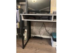 Письменный стол Леон Лофт дуб делано темный / черный матовый фото покупателя 76