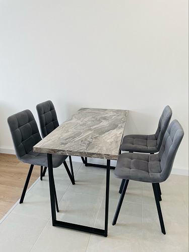 Стул на металлокаркасе Чилли К кирпичный / черный фото покупателя 415