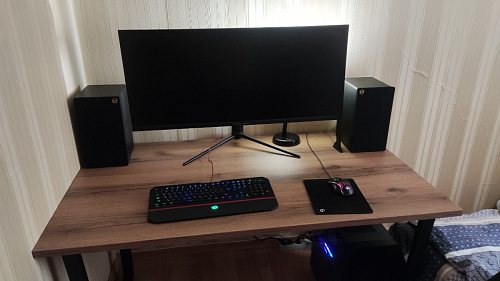 Деревянный стол Лота Лофт 140х80 черный матовый / бетон светлый фото покупателя 794