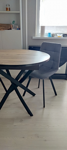 Стул на металлокаркасе Чилли черный / зеленый фото покупателя 824