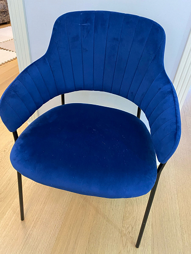 Стул на металлокаркасе Инклес желтый / черный глянец фото покупателя 12