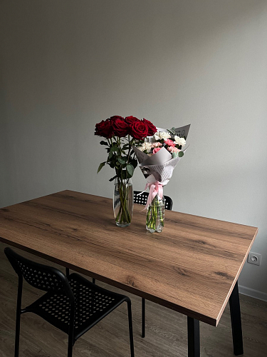 Стол Тринити Лофт 120 32 мм дуб галифакс табако / черный матовый фото покупателя 458