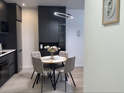 Стул на металлокаркасе Чилли К черный / зеленый фото покупателя 521