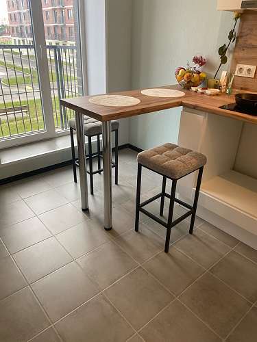 Барный стул Лофт линкольн белый / белый матовый фото покупателя 25