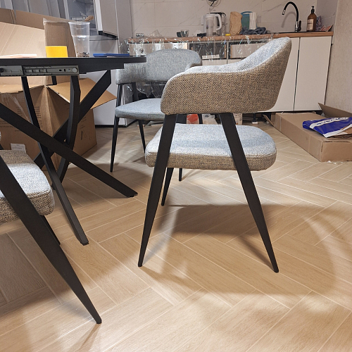 Стул на металлокаркасе Twin gray / black фото покупателя 51