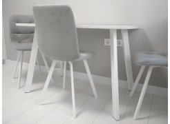 Стул на металлокаркасе Чилли светло-серый / черный фото покупателя 80