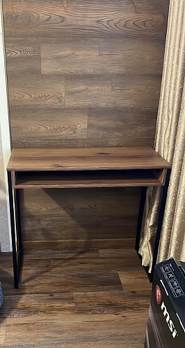 Письменный стол Лео Лофт бетон / черный матовый фото покупателя 33