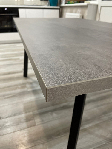 Стол Тринити Лофт 120 32 мм дуб галифакс табако / черный матовый фото покупателя 260