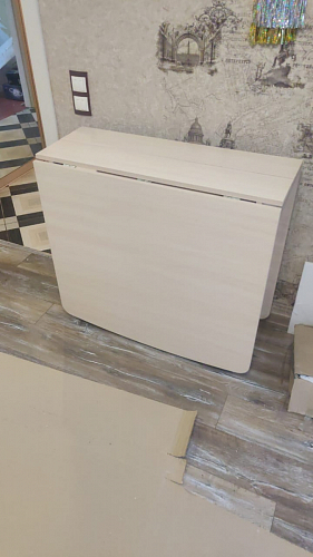 Стол обеденный раздвижной СтК7 дуб молочный фото покупателя 57