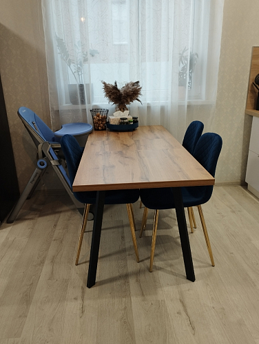 Стул на металлокаркасе Dabl 01 champagne / gold фото покупателя 129