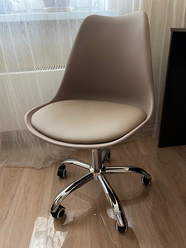 Компьютерное кресло Kolin с подушкой clear / white фото покупателя 577