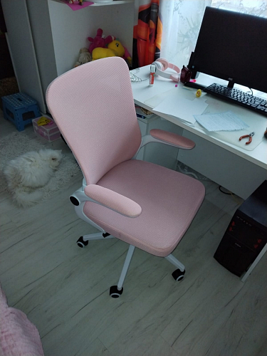 Компьютерное кресло Konfi light gray / blue / white фото покупателя 213