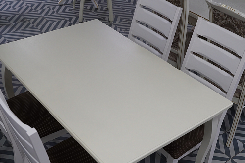 Деревянный стол Алейо молочный из шоурума 3