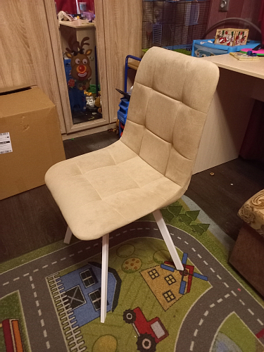 Комплект стульев Чилли 2 шт бежевый / черный фото покупателя 767