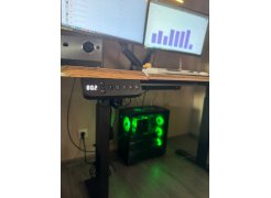 Компьютерный стол Маркос 140х80 зеленый / черный фото покупателя 42