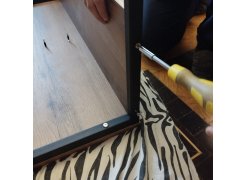 Письменный стол Клер Лофт черный матовый / бетон фото покупателя 15