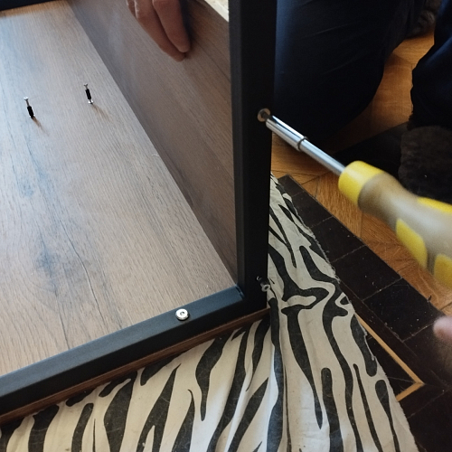 Письменный стол Клер Лофт черный матовый / бетон фото покупателя 15