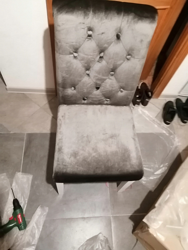 Стул Amelia white / fabric grey фото покупателя 8