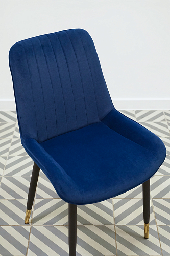 Стул на металлокаркасе Seda 01 blue / gold / black из шоурума 13