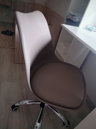 Компьютерное кресло Kolin с подушкой clear / white фото покупателя 334