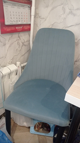 Стул на металлокаркасе Kora light purple / black фото покупателя 35